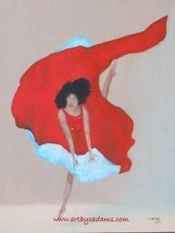 Dancer in Red (size: 11 x 14)