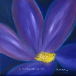 Purple Blue and Yellow (size: 12 x 12)