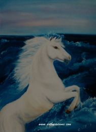 White In The Water (size: 24x18)