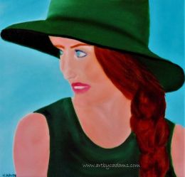 Bailey in Green (size: 20 x 20)