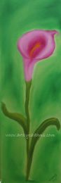 Pink Calla (size: 8 x 24)